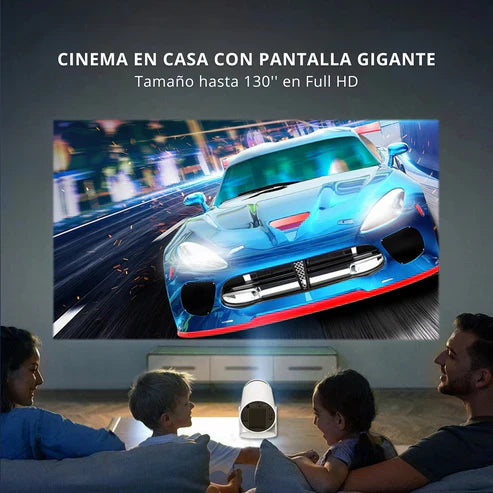 CineMax - Proyector De Luces Full HD | Pelis, series y juegos en pantalla gigante + Netflix e Spotify Music Ilimitado Gratis🎁