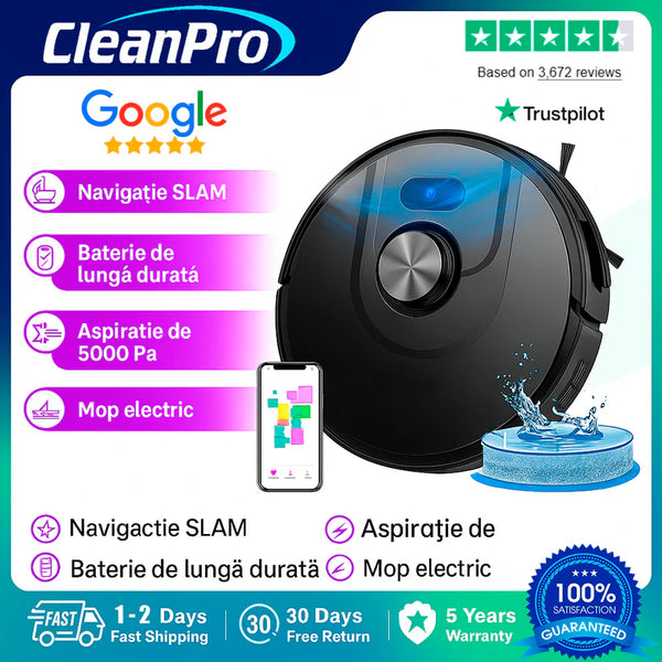 Aspirador Robot Inteligente Alemán 3 en 1 - CleanPro™ + Regalo Exclusivo